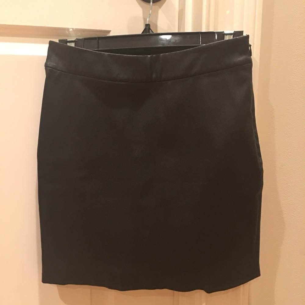 T by Alexander Wang Lambskin Leather Miniskirt